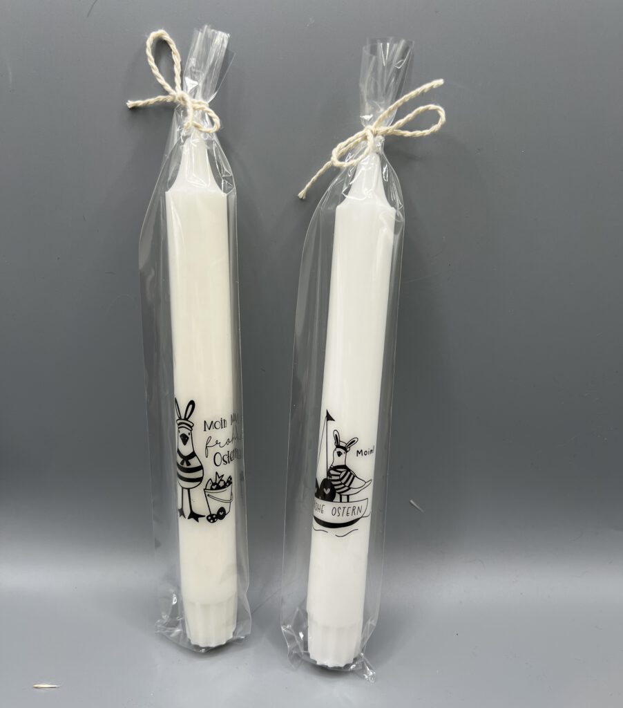 Kerzen / Ostern mit Möwen-Motiven